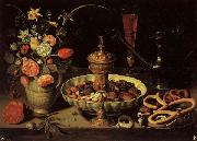 PEETERS, Clara Still life with Vase,jug,and Platter of Dried Fruit Sweden oil painting artist